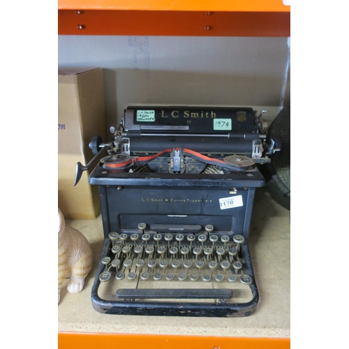 1170 - ANTIQUE SMITH TYPEWRITER