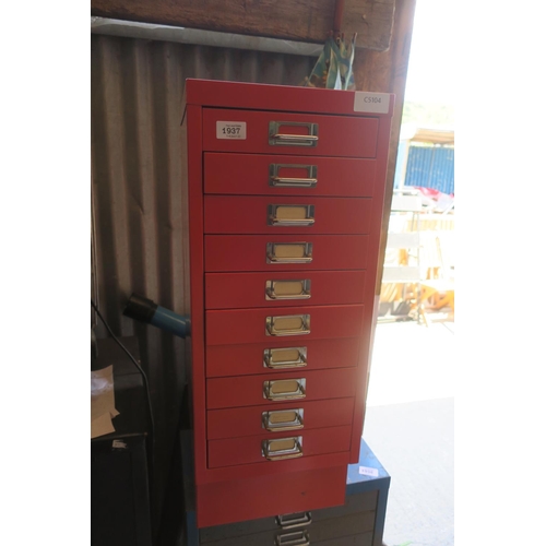 1937 - METAL DRAWER CABINET