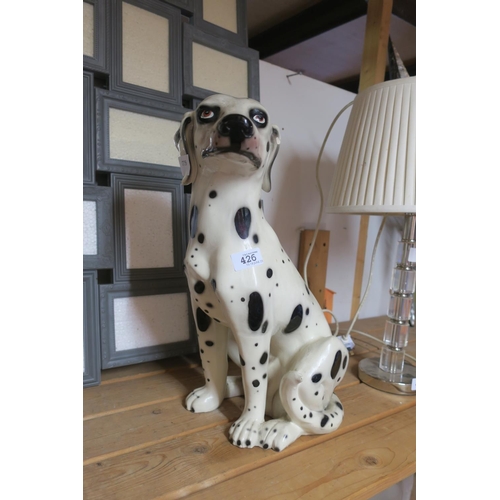 426 - LARGE CERAMIC DALMATION, R MARK ON BASE