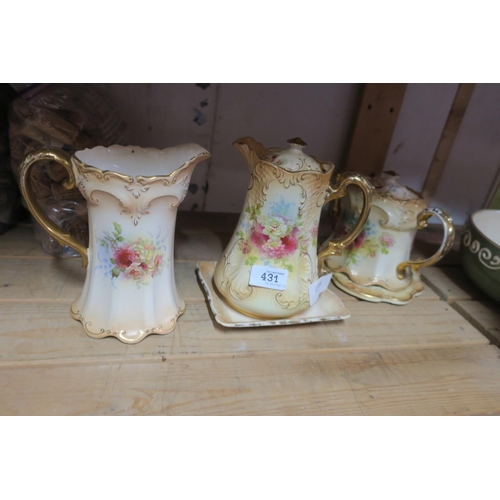 431 - ROYAL DEVON TEAPOT , COFFEE POT AND JUG