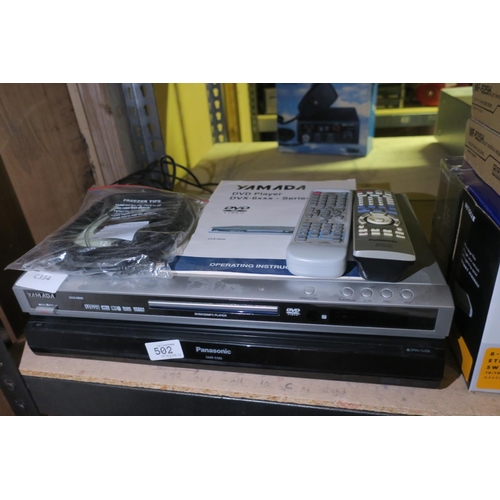 502 - TWO DVD PLAYERS