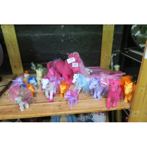 708 - SELECTION OF TOY PONIES