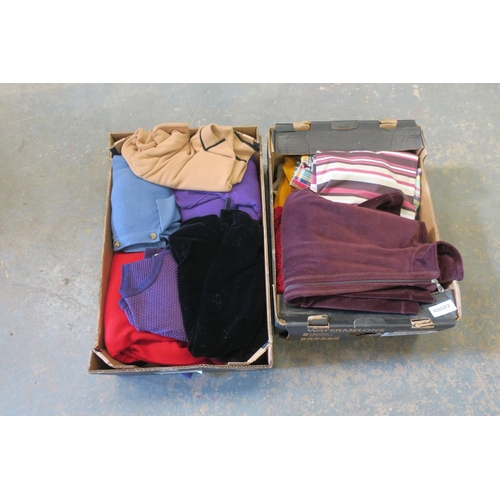 766 - TWO TRAYS OF LADIES CLOTHING