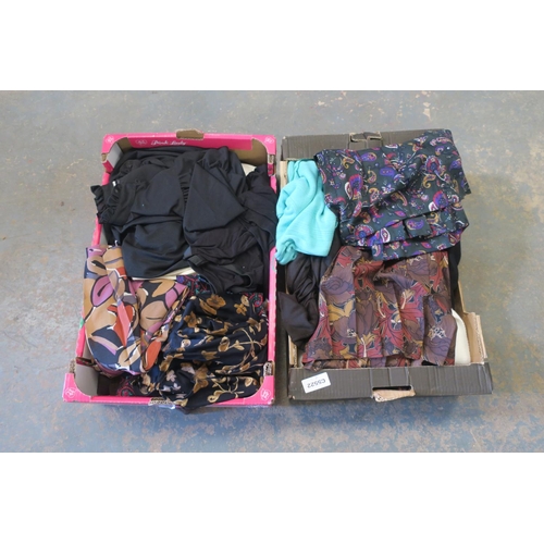 769 - TWO TRAYS OF LADIES CLOTHING