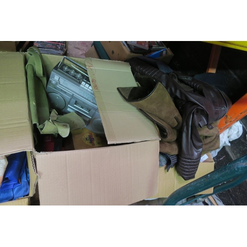 791 - TWO BOXES OF SHED / HOUSEHOLD CLEARANCE ITEMS