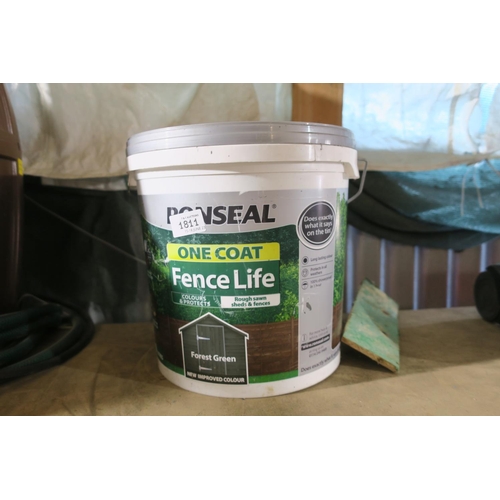 RONSEAL FENCE PAINT IN FOREST GREEN