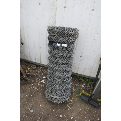 162 - ROLL OF GALVANISED METAL FENCING