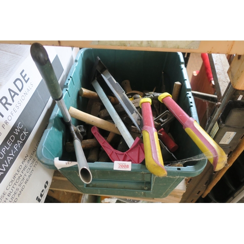 2008 - TRAY OF ASSORTED HAND TOOLS