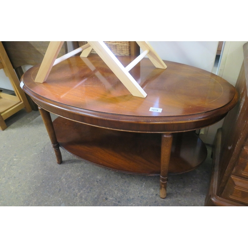 1079 - OVAL REPRO COFFEE TABLE