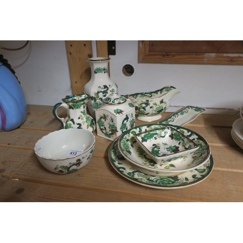 413 - VINTAGE MASONS IRONSTONE CROCKERY