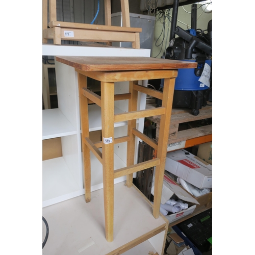 376 - WOODEN KITCHEN STOOL