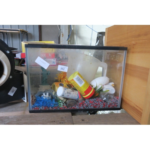 382 - FISH TANK WITH ACCESSORIES