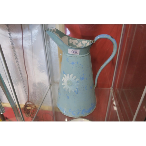 1291 - LARGE TIN PITCHER