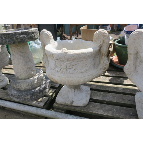 220 - STONEWORK URN SHAPED PLANTER