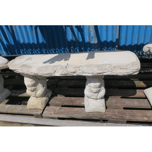 270 - DECORATIVE STONE BENCH