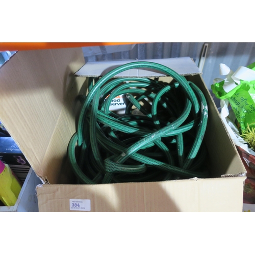 384 - BOX OF HOSE PIPE