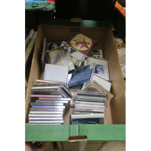 766 - BOX OF CDS AND CASES