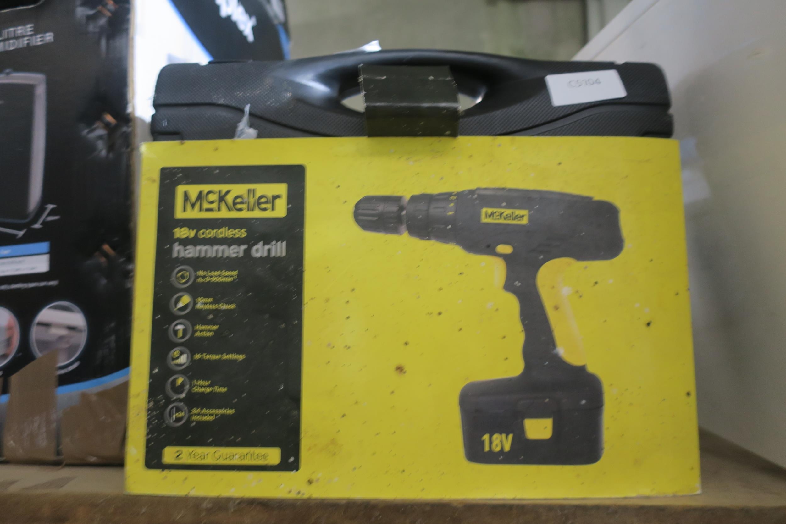 MCKELLER 18V BATTERY DRILL WITH CHARGER