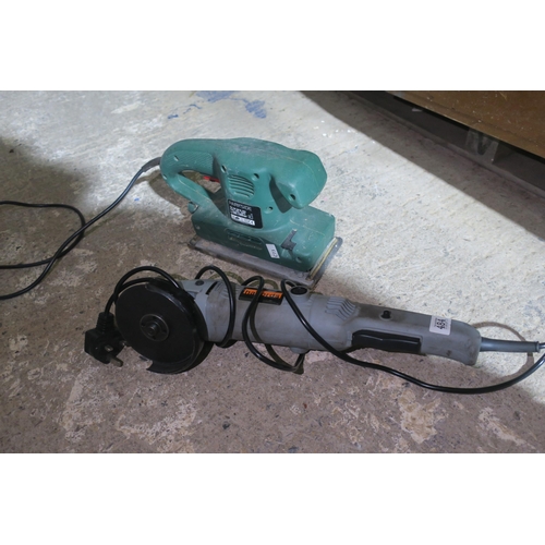 484 - HALFORDS ANGLE GRINDER AND SHEET SANDER