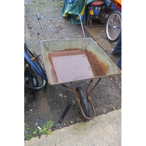 56 - METAL WHEELBARROW