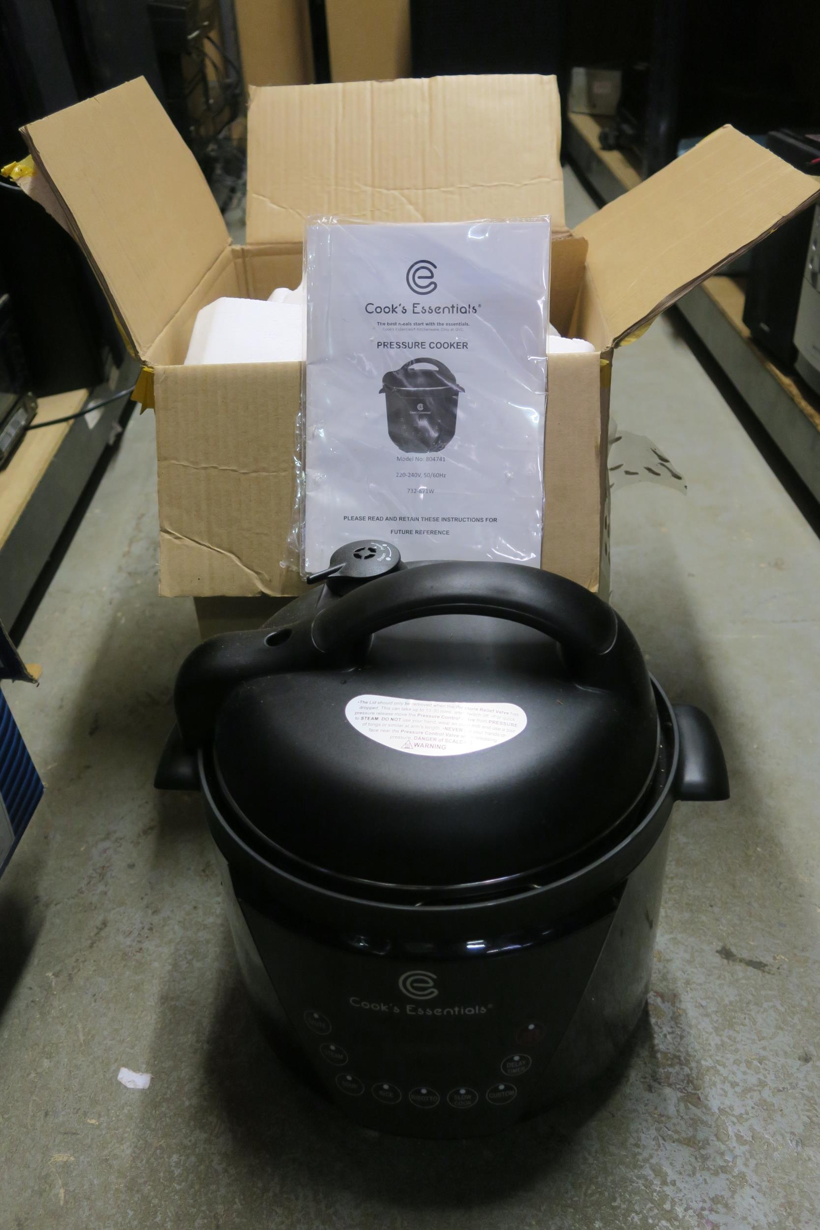 Sold at Auction: COOK'S ESSENTIALS PRESSURE COOKER