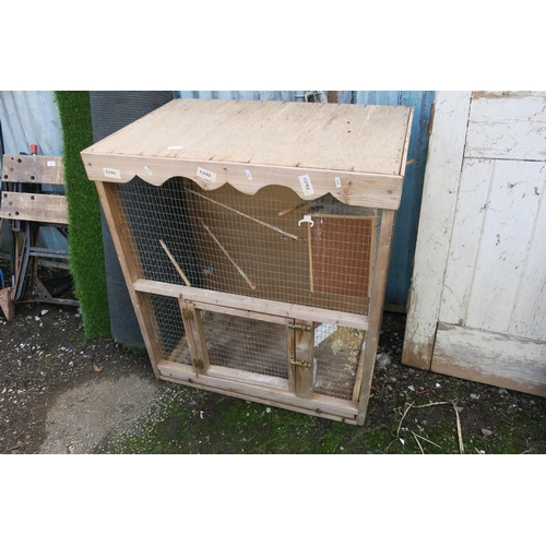 119 - LARGE WOODEN BIRD CAGE