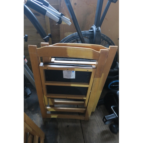 1873 - 2 FOLDING WOODEN CHAIRS