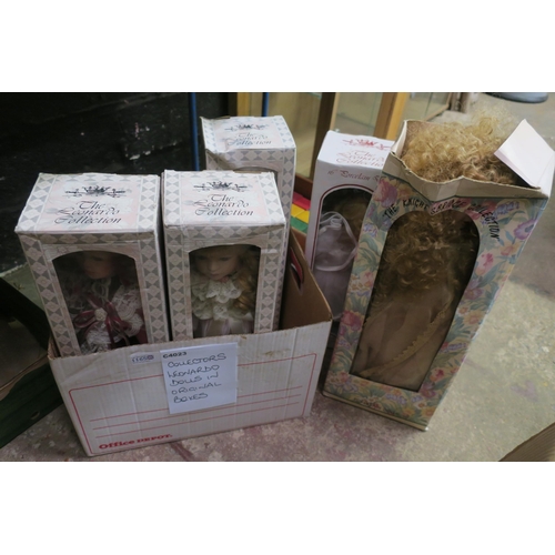 1165 - BOX OF COLLECTORS DOLLS BY THE LEONARDO COLLECTION