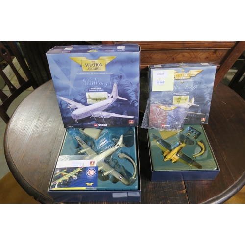 1196 - TWO BOXED AVIATION ARCHIVE DIE-CAST MODEL PLANES BY CORGI