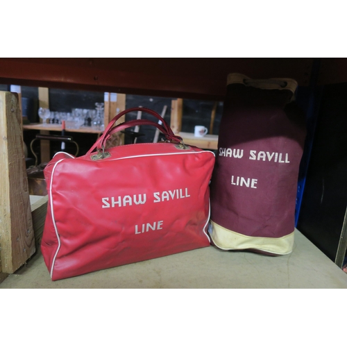 1235 - COURIER & KIT BAGS FROM THE SHAW SAVILL LINE