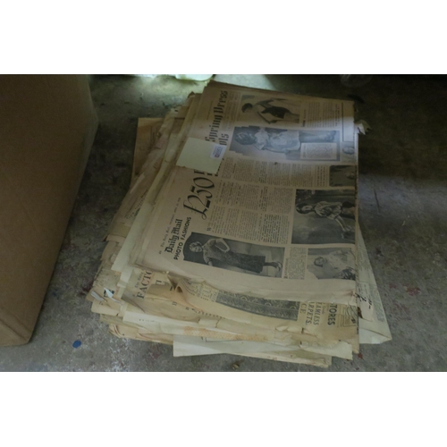 1269 - BUNDLE OF VINTAGE NEWSPAPERS