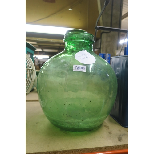 1273 - GREEN GLASS CARBOY