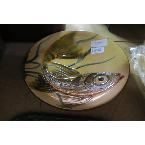 1280 - MID CENTURY STYLE PLATE - FISH DESIGN