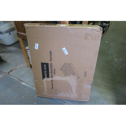 725 - TAURUS TODDLER BED WITH STORAGE IN BOX