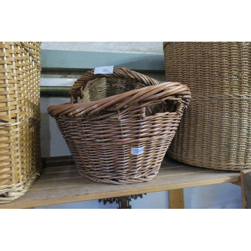 1366 - TWO WICKER BASKETS