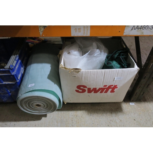 316 - 2 BOXES OF PLUMBING ACCESSORIES AND GARDEN NETTING