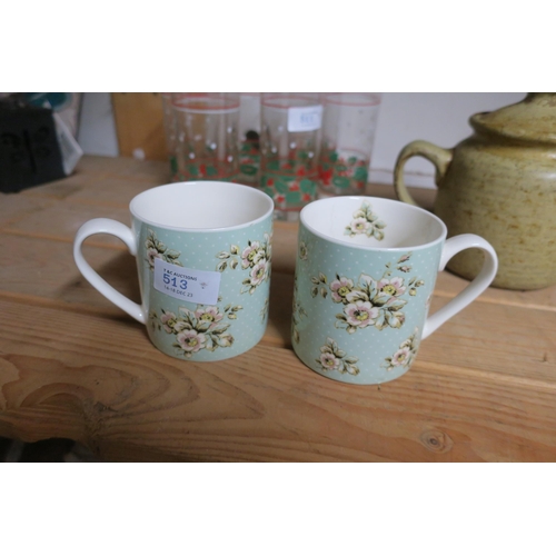 513 - 2 X KATIE ALICE MUGS