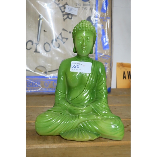 520 - GREEN SEATED BUDDHA