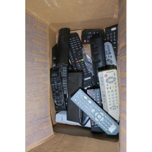 575 - BOX OF REMOTES