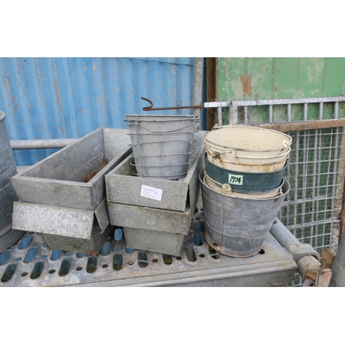 29 - METAL BUCKETS AND TRAYS