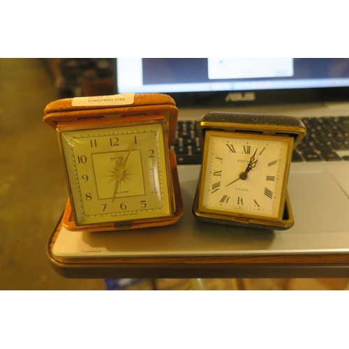 297 - 2 VINTAGE TRAVEL CLOCKS