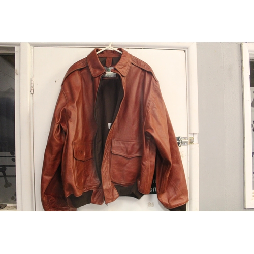 776 - BROWN LEATHER JACKET