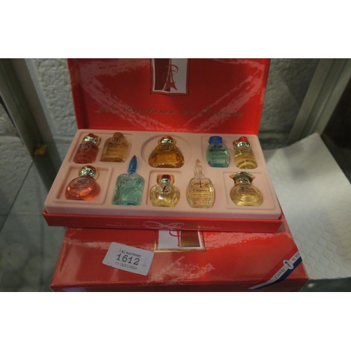 1612 - TWO BOXES OF NEW FENCH PERFUMES