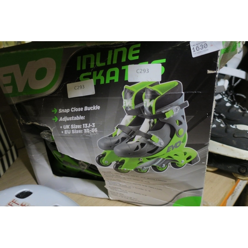 1630 - EVO INLINE SKATES SIZE 13J