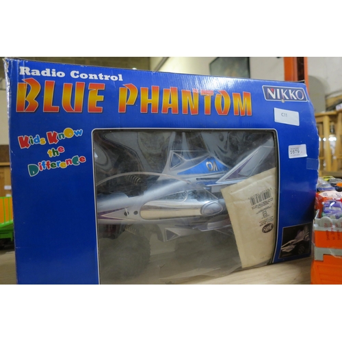 1679 - BLUE PHANTOM RADIO CONTROLLED BUGGY IN BOX