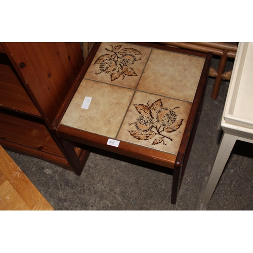 938 - SMALL TILE TOPPED COFFEE TABLE