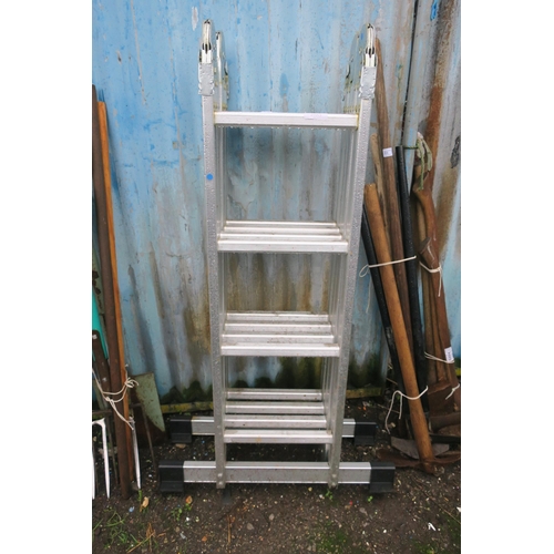 85 - FOLDING ALUMINIUM ARTICULATED LADDER