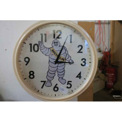 1100 - RETRO MICHELLIN WALL CLOCK