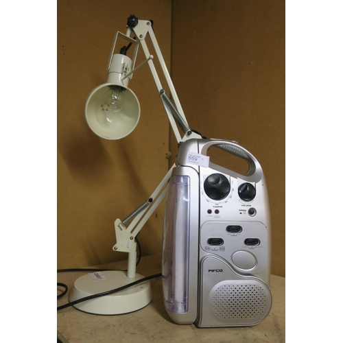 659 - PIFCO LAMP AND PIFCO RADIO LIGHT