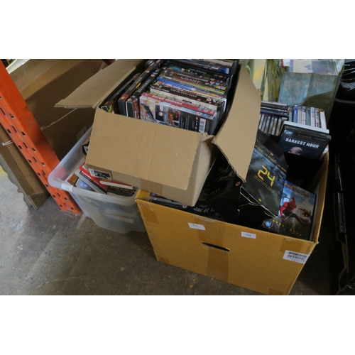 991 - BAY OF DVDS, CDS AND CASES